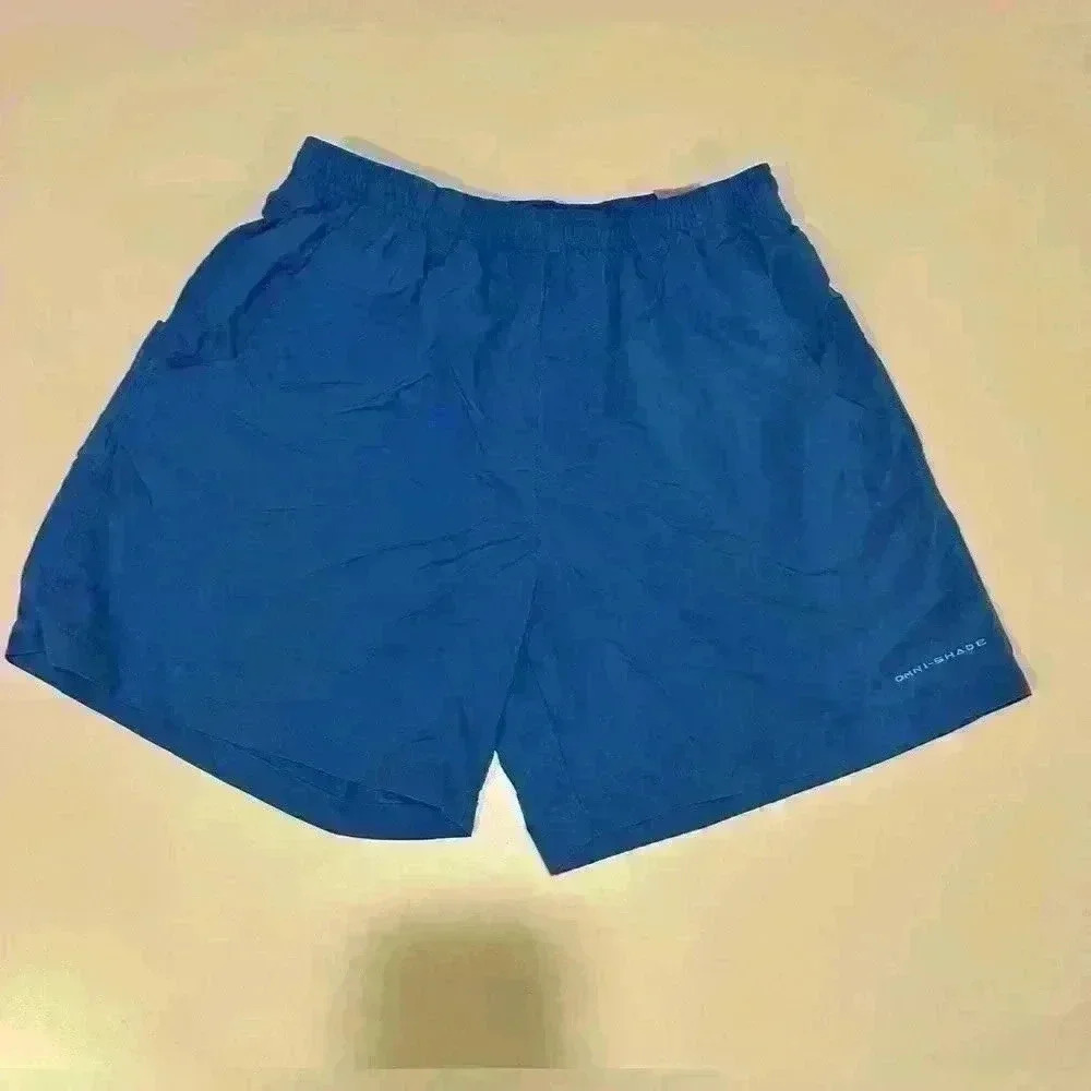 Columbia Blue Elastic Waist Omnishade Shorts Size 6